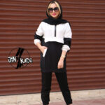 هودی سفید مشکی