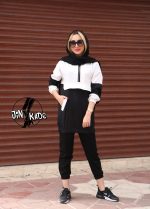 هودی سفید مشکی
