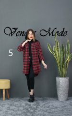 مانتو چهارخونه بغل زیپ کد 344 - تصویر 12