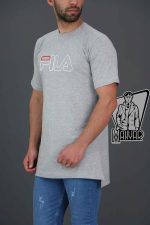 تیشرت طوسی روشن