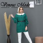 مانتو رنگ سبز