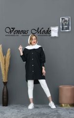 مانتو دوجیب پشت پیله کد 550 - تصویر 12