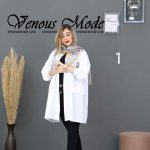 مانتو پوپلین بالا طرحدار