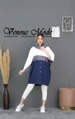 مانتو بابوس ترکیبی کد 626 - تصویر 3