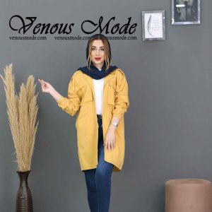 مانتو رنگ خردلی