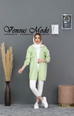 مانتو رنگ سبز