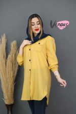 مانتو رنگ خردلی