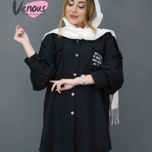 مانتو مشکی بدون سایه