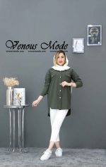 مانتو رنگ سبز