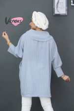 مانتو لنین راه راه جلوبسته کد 754 - تصویر 8