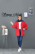 مانتو رنگ قرمز