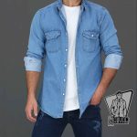 پیراهن جین آبی