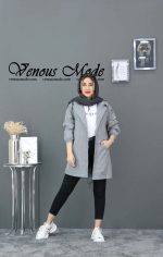 بارانی رنگ طوسی