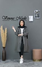 بارانی بلند جلو بسته