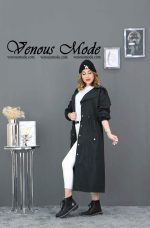 بارانی بلند پشت ژیله کد 797 - تصویر 11