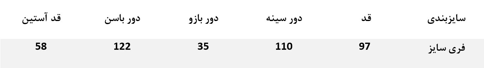 راهنمای اندازه