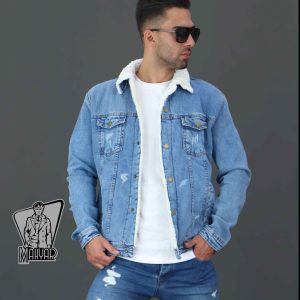 کاپشن جین آبی