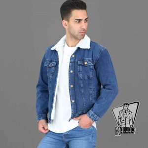 کاپشن جین آبی تیره