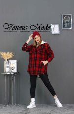 پالتو چهارخونه داخل ببعی کد 886 - تصویر 3