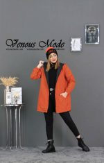بارانی دورو کلاهدار کد 901 - تصویر 7