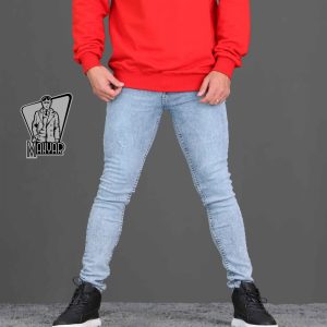 شلوار جین آبی روشن