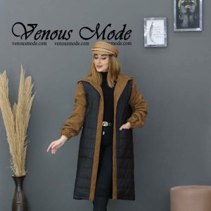 کاپشن امبردی قهوه ای