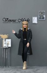 کاپشن بارانی رنگ مشکی