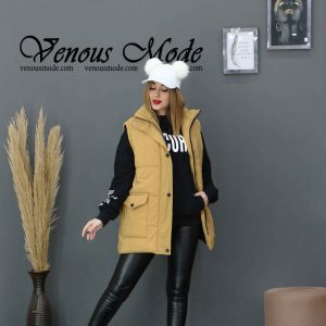 پافر رنگ خردلی