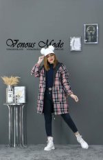بارانی چهارخونه ریز
