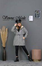 کاپشن داخل خز کلاهدار کد 973 - تصویر 8