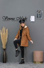 کاپشن داخل خز کلاهدار کد 973 - تصویر 4