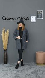 پالتو کچه یقه آرشال کد 1043 - تصویر 2
