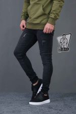 شلوار جین طوسی تیره