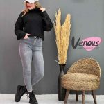 شلوار جین طوسی اسکینی