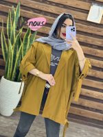 مانتو پانچ آستین حلقه کد 1237 - تصویر 17