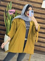 مانتو پانچ آستین حلقه کد 1237 - تصویر 12