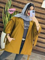 مانتو پانچ آستین حلقه کد 1237 - تصویر 5