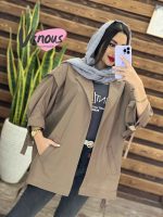 مانتو پانچ آستین حلقه کد 1237 - تصویر 4