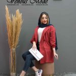 مانتو اطلسی کمرگت