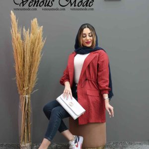 مانتو اطلسی کمرگت