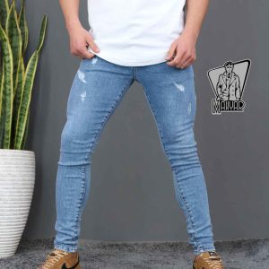 شلوار جین آبی روشن