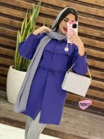 مانتو لنین کمرگت بالاژیله کد 1333 - تصویر 13