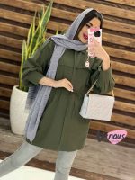 مانتو لنین کمرگت بالاژیله کد 1333 - تصویر 6