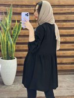 مانتو عروسکی بالا خامه دوزی کد 1311 - تصویر 10