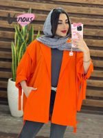 مانتو پانچ آستین حلقه کد 1331 - تصویر 6
