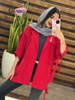 مانتو پانچ آستین حلقه کد 1331 - تصویر 14