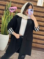 مانتو مازراتی آستین راه راه کد 1253 - تصویر 13
