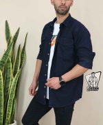 پیراهن جین سورمه ای تیره
