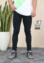 شلوار جین ذغالی BERSHKA