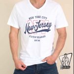 تیشرت یقه هفت سفید NEWJERSEY
